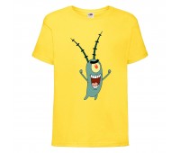 Футболка детская Спанч Боб 15 (Sponge Bob) желтая 104 см