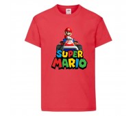 Футболка Супер Марио 3 (Super Mario) Красная (SMar rd-04) 116 см