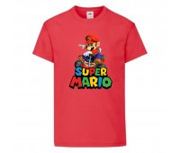 Футболка Супер Марио 4 (Super Mario) Красная (SMar rd-05) 116 см