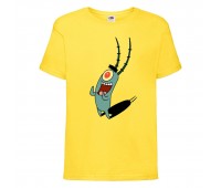 Футболка детская Спанч Боб 17 (Sponge Bob) желтая 152 см