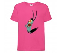 Футболка детская Спанч Боб 17 (Sponge Bob) розовая 164 см