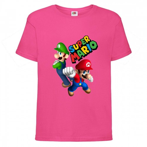 Футболка Супер Марио 7 (Super Mario) Розовая (SMar pin-1) 116 см Футболка Супер Марио 7 (Super Mario) Розовая (SMar pin-1) 116 см