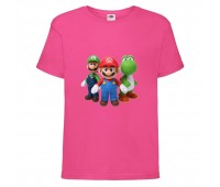 Футболка Супер Марио 8 (Super Mario) Розовая (SMar pin-2) 116 Футболка Супер Марио 8 (Super Mario) Розовая (SMar pin-2) 116