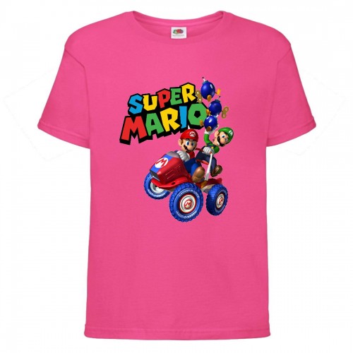 Футболка Супер Марио (Super Mario) Розовая (SMar pin-01) 116 см Футболка Супер Марио (Super Mario) Розовая (SMar pin-01) 116 см