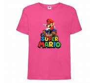 Футболка Супер Марио 3 (Super Mario) Розовая (SMar pin-04) 116 см Футболка Супер Марио 3 (Super Mario) Розовая (SMar pin-04) 116 см