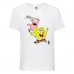 Футболка детская Спанч Боб 19 (Sponge Bob) белая 140 см