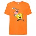 Футболка детская Спанч Боб 19 (Sponge Bob) оранжевая 140 см