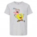 Футболка детская Спанч Боб 19 (Sponge Bob) серая 128 см