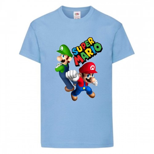Футболка Супер Марио 7 (Super Mario) голубая (SMar sbl-1) 116 см Футболка Супер Марио 7 (Super Mario) голубая (SMar sbl-1) 116 см
