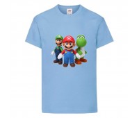 Футболка Супер Марио 8 (Super Mario) голубая (SMar sbl-2) 116 см Футболка Супер Марио 8 (Super Mario) голубая (SMar sbl-2) 116 см