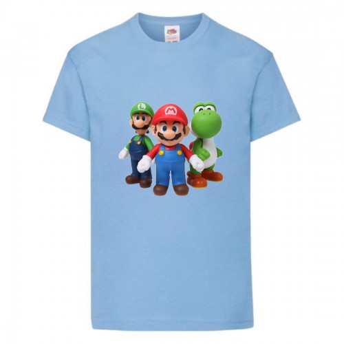Футболка Супер Марио 8 (Super Mario) голубая (SMar sbl-2) 116 см Футболка Супер Марио 8 (Super Mario) голубая (SMar sbl-2) 116 см