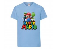 Футболка Супер Марио 9 (Super Mario) голубая (SMar sbl-3) 116 см Футболка Супер Марио 9 (Super Mario) голубая (SMar sbl-3) 116 см