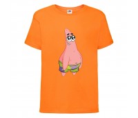 Футболка детская Спанч Боб 20 (Sponge Bob) оранжевая 116 см
