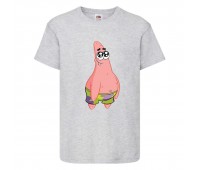 Футболка детская Спанч Боб 20 (Sponge Bob) серая 116 см