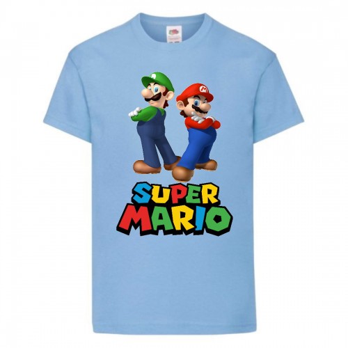 Футболка Супер Марио 10 (Super Mario) голубая (SMar sbl-4) 116 см Футболка Супер Марио 10 (Super Mario) голубая (SMar sbl-4) 116 см
