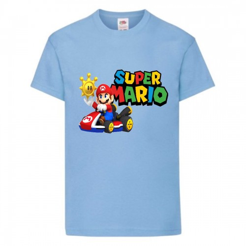 Футболка Супер Марио 15 (Super Mario) голубая (SMar sbl-9) 116 см Футболка Супер Марио 15 (Super Mario) голубая (SMar sbl-9) 116 см
