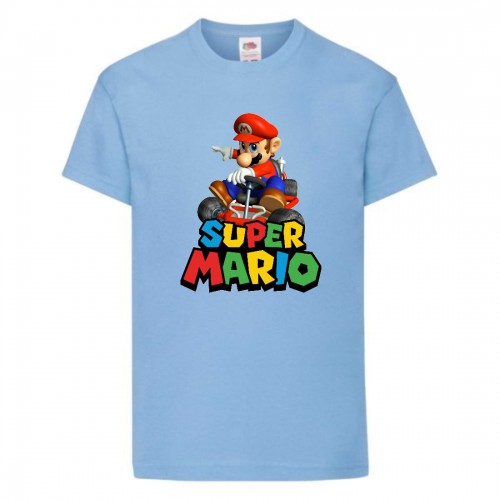 Футболка Супер Марио 3 (Super Mario) голубая (SMar sbl-04) 116 см Футболка Супер Марио 3 (Super Mario) голубая (SMar sbl-04) 116 см