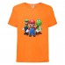 Футболка Супер Марио 7 (Super Mario) оранжевая (SMar or-1) 116 см
