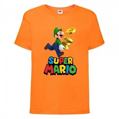 Футболка Супер Марио 12 (Super Mario) оранжевая (SMar or-6) 140 см Футболка Супер Марио 12 (Super Mario) оранжевая (SMar or-6) 140 см