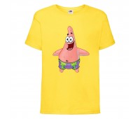 Футболка детская Спанч Боб 21 (Sponge Bob) желтая 116 см