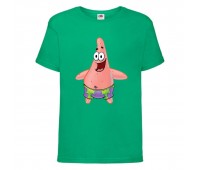 Футболка детская Спанч Боб 21 (Sponge Bob) зеленая 116 см