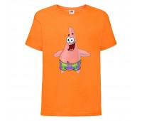 Футболка детская Спанч Боб 21 (Sponge Bob) оранжевая 116 см