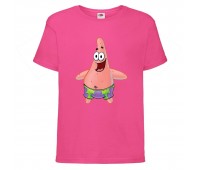 Футболка детская Спанч Боб 21 (Sponge Bob) розовая 116 см
