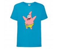 Футболка детская Спанч Боб 22 (Sponge Bob) голубая 116 см