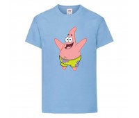 Футболка детская Спанч Боб 22 (Sponge Bob) светло-голубая 116 см Футболка детская Спанч Боб 22 (Sponge Bob) светло-голубая 116 см