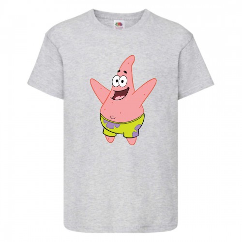 Футболка детская Спанч Боб 22 (Sponge Bob) серая 116 см Футболка детская Спанч Боб 22 (Sponge Bob) серая 116 см