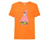Футболка детская Спанч Боб 23 (Sponge Bob) оранжевая 116 см