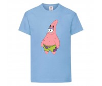 Футболка детская Спанч Боб 23 (Sponge Bob) светло-голубая 116 см