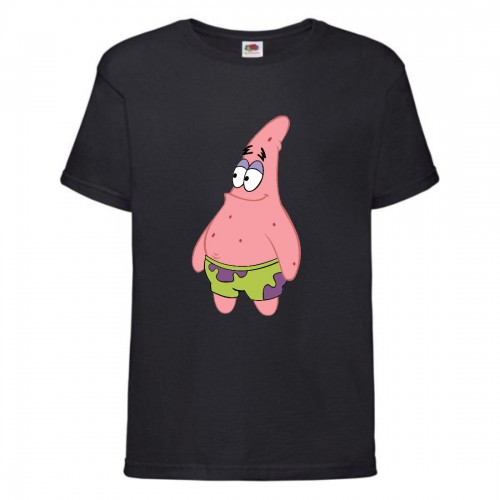 Футболка детская Спанч Боб 23 (Sponge Bob) черная 128 см Футболка детская Спанч Боб 23 (Sponge Bob) черная 128 см