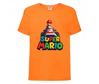 Футболка Супер Марио 2 (Super Mario) оранжевая (SMar or-03) 116 см