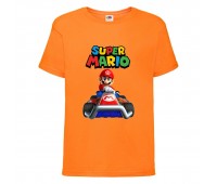 Футболка Супер Марио 4 (Super Mario) оранжевая (SMar or-05) 116 см