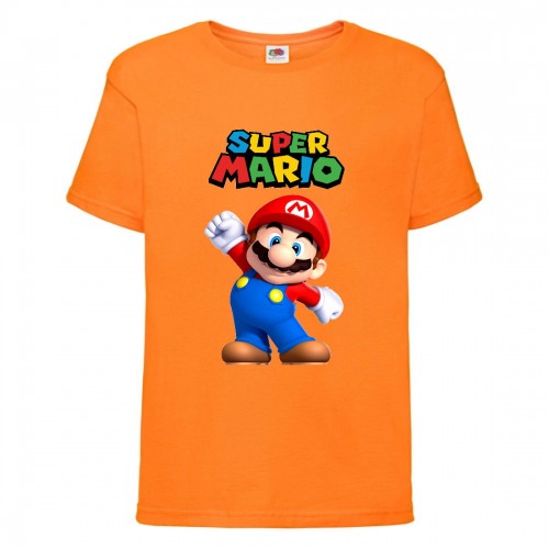 Футболка Супер Марио 5 (Super Mario) оранжевая (SMar or-06) 116 см Футболка Супер Марио 5 (Super Mario) оранжевая (SMar or-06) 116 см