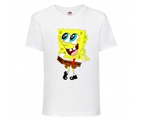Футболка детская Спанч Боб 24 (Sponge Bob) белая 116 см Футболка детская Спанч Боб 24 (Sponge Bob) белая 116 см