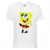 Футболка детская Спанч Боб 24 (Sponge Bob) белая 116 см
