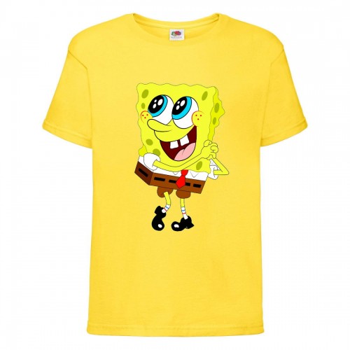 Футболка детская Спанч Боб 24 (Sponge Bob) желтая 116 см Футболка детская Спанч Боб 24 (Sponge Bob) желтая 116 см