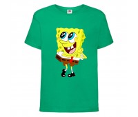 Футболка детская Спанч Боб 24 (Sponge Bob) зеленая 116 см