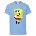 Футболка детская Спанч Боб 24 (Sponge Bob) светло-голубая 104 см