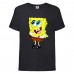 Футболка детская Спанч Боб 24 (Sponge Bob) черная 104 см