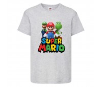 Футболка Супер Марио 8 (Super Mario) серая (SMar gr-2) 116 см Футболка Супер Марио 8 (Super Mario) серая (SMar gr-2) 116 см
