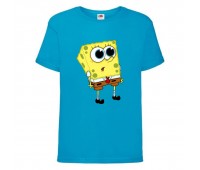 Футболка детская Спанч Боб 25 (Sponge Bob) голубая 104 см Футболка детская Спанч Боб 25 (Sponge Bob) голубая 104 см