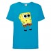 Футболка детская Спанч Боб 25 (Sponge Bob) голубая 104 см