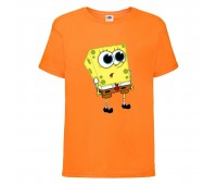 Футболка детская Спанч Боб 25 (Sponge Bob) оранжевая 104 см