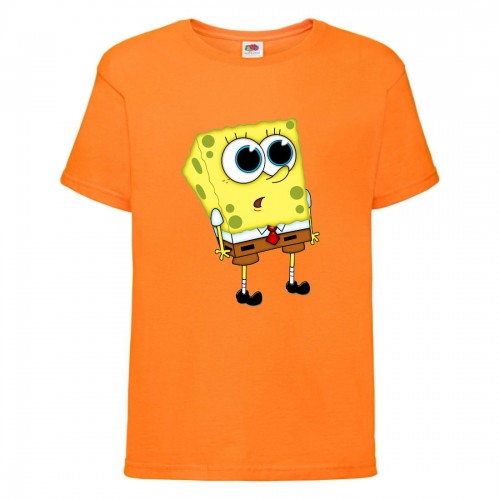 Футболка детская Спанч Боб 25 (Sponge Bob) оранжевая 104 см Футболка детская Спанч Боб 25 (Sponge Bob) оранжевая 104 см
