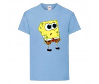 Футболка детская Спанч Боб 25 (Sponge Bob) светло-голубая 104 см Футболка детская Спанч Боб 25 (Sponge Bob) светло-голубая 104 см