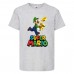 Футболка Супер Марио 12 (Super Mario) серая (SMar gr-6) 152 см