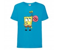 Футболка детская Спанч Боб 26 (Sponge Bob) голубая 104 см Футболка детская Спанч Боб 26 (Sponge Bob) голубая 104 см
